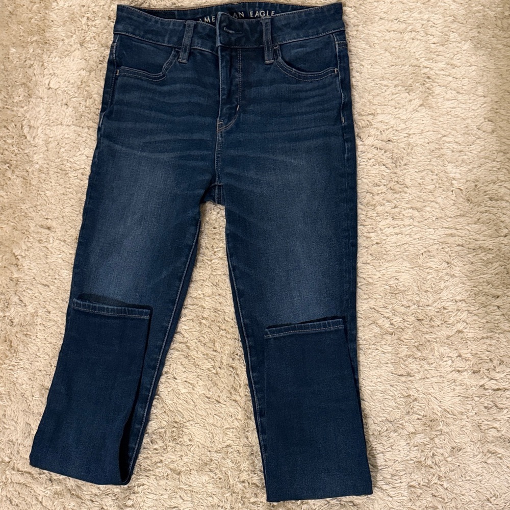 American Eagle Outfitters Dark Blue Skinny Jeans